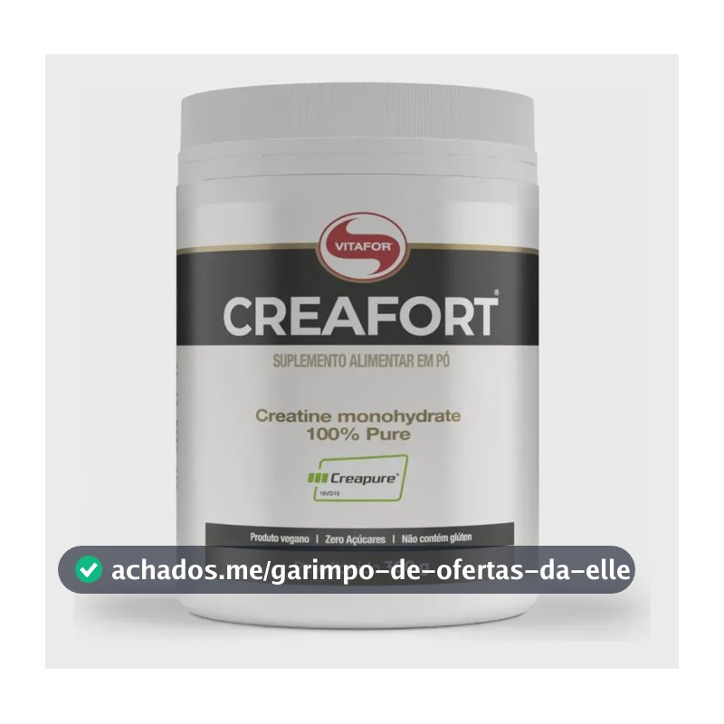 Creatina Vitafor Creafort Creapure Creafort pote 300g Sem sabor x 300g