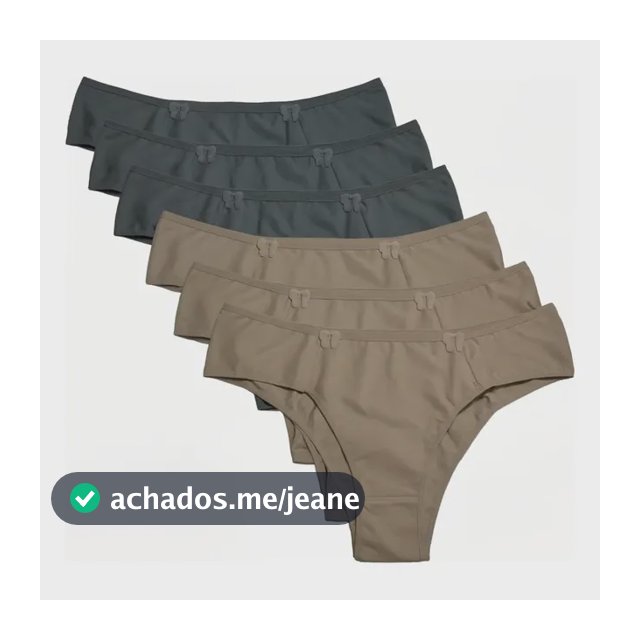 6 Calcinha Big Love Plus Size Tangão Algodão Tam- 42 Ao 60