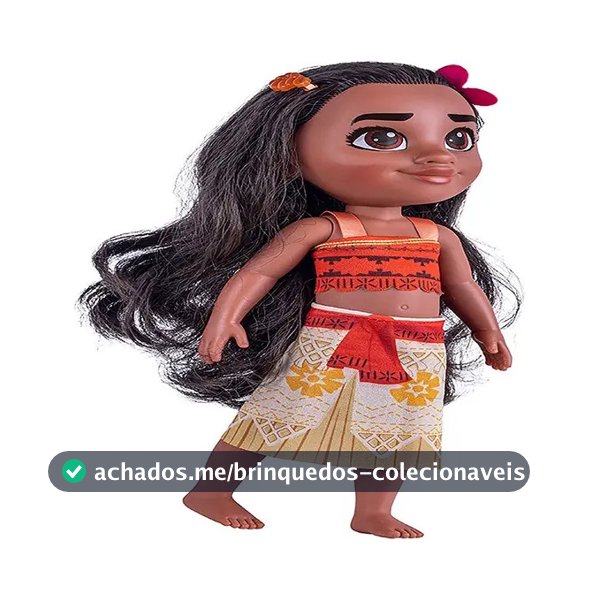 Boneca Moana Com Porquinho Puá 2600 Cotiplás