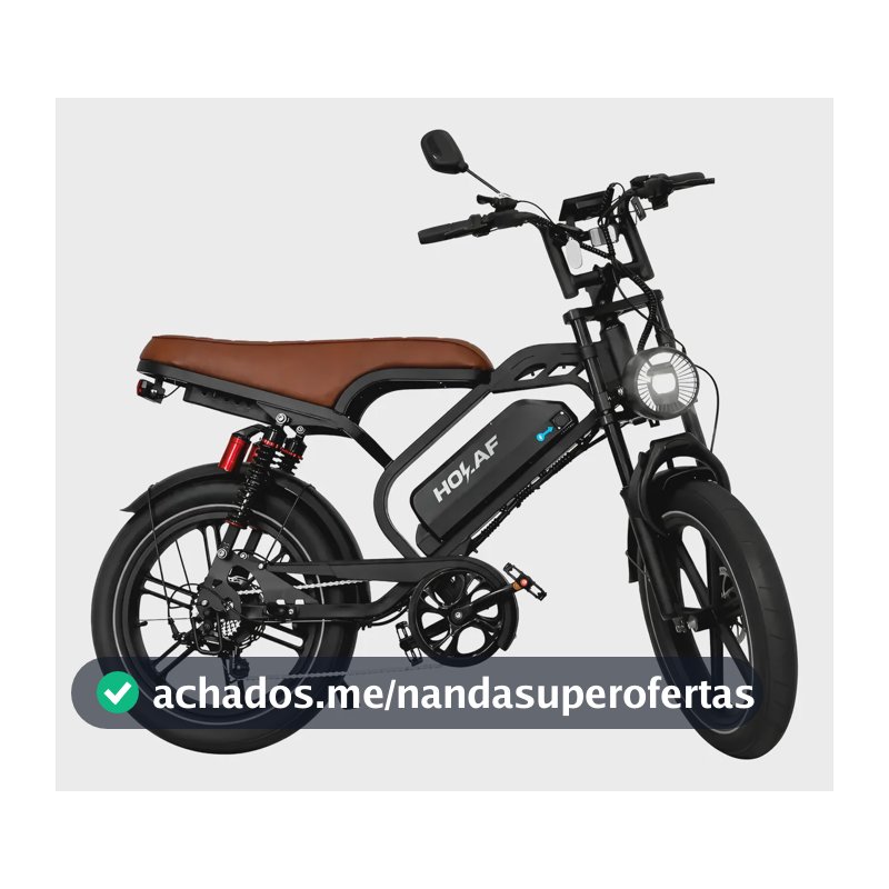Bicicleta Elétrica V9 Max 1000w 60km Autopropelida Marrom