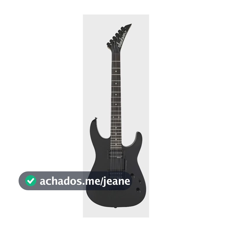 Guitarra Elétrica Jackson JS11 Dinky Preta com Braço de Choupo