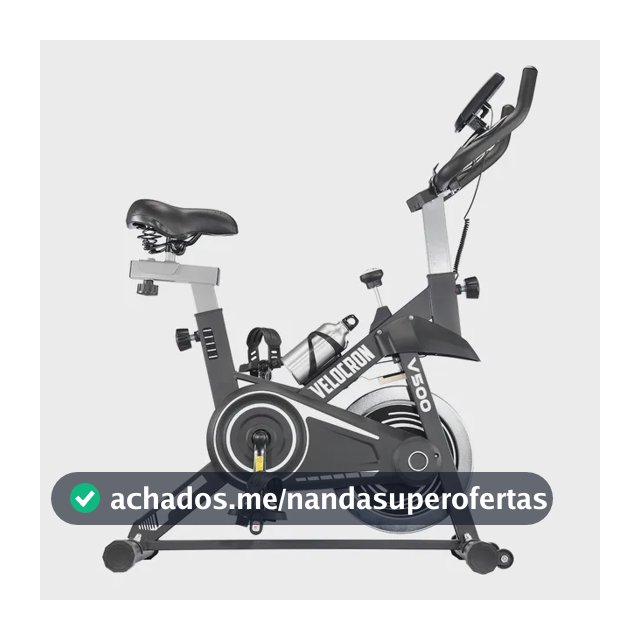Bicicleta Ergométrica Spinning Inércia 5kg Velocron V500 Preto