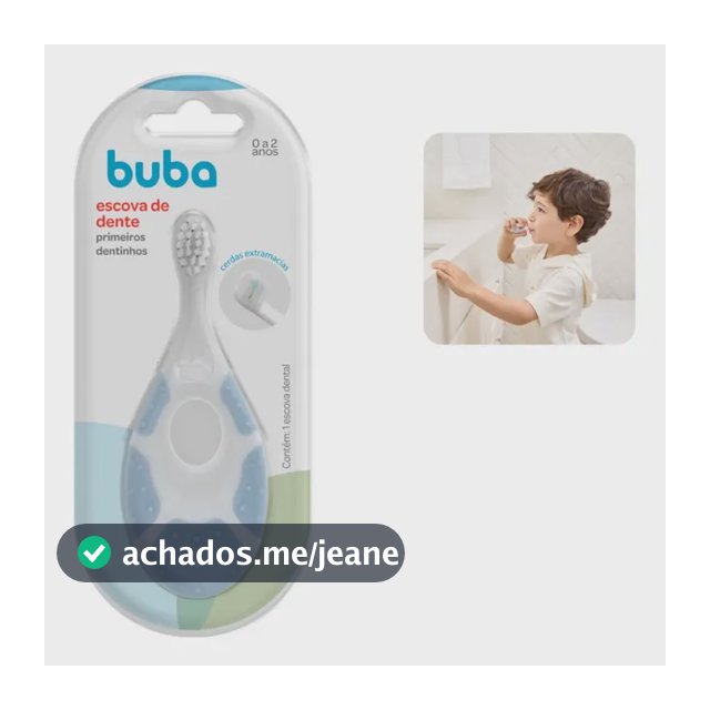 Escova De Dente 0 A 2 Anos Mordedor Primeiro Dentinhos Buba