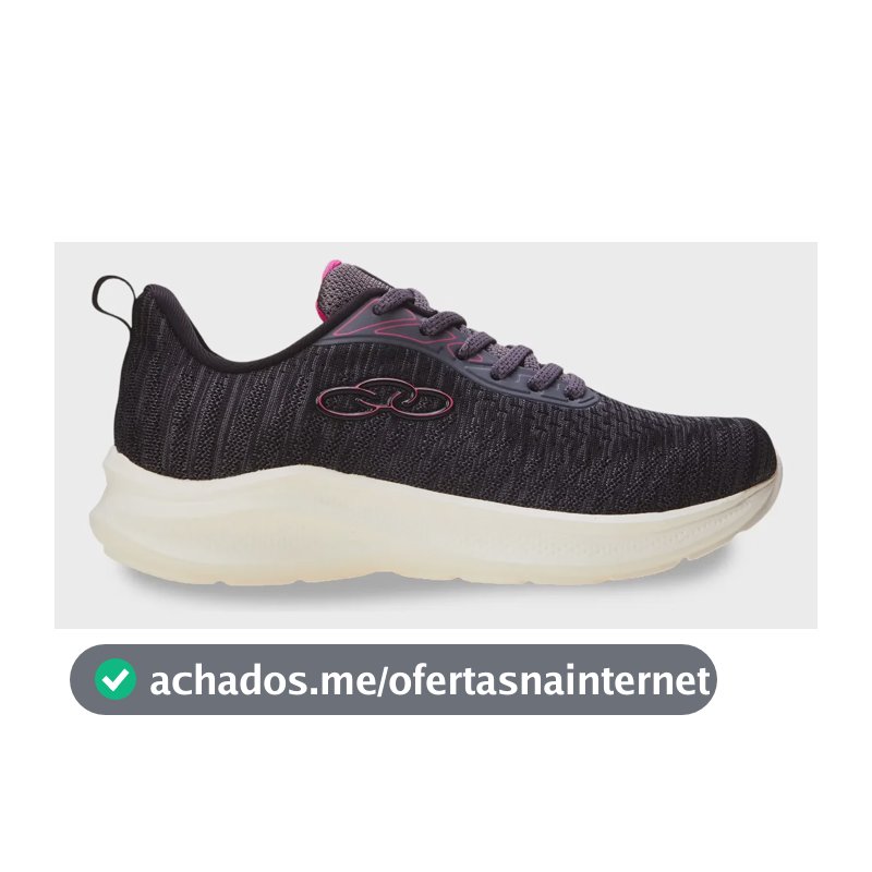 Tênis Feminino Nyx Olympikus Cinza Liso 38
