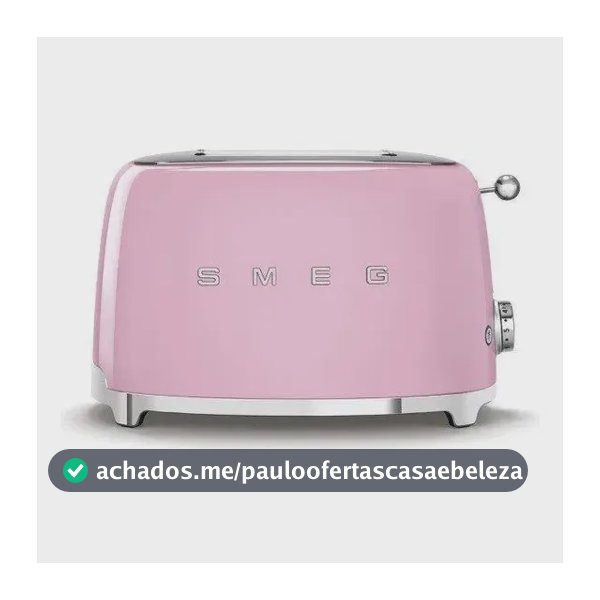 Torradeira 2 Fatias Anni 50, Rosa, 220v - Smeg Rosa 220v