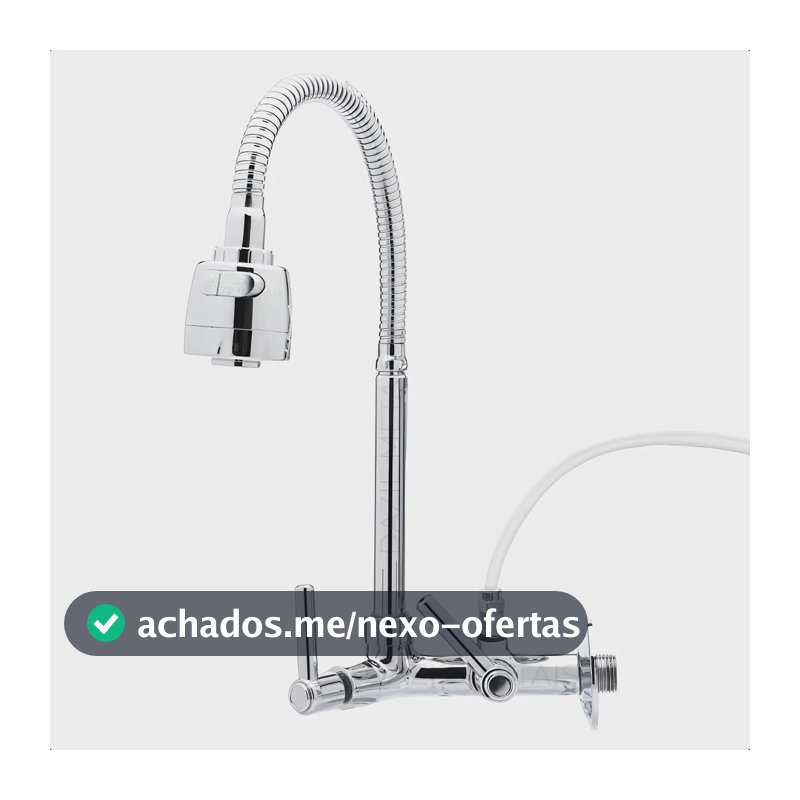 Torneira Gourmet Com Adaptador Saída Para Filtro Ou Purificador Abs 2 Modos De Jato Acionamento 1/4 De Volta Dazie Metais