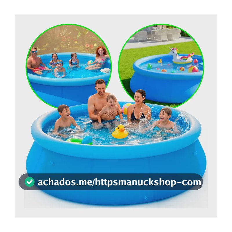 Piscina Inflável Infantil 4600 Litros Adulto Grande Redonda Piscina Inflável 4600 Litros