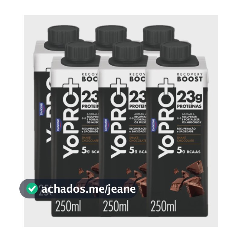 Yopro Bebida Láctea Uht Chocolate 23g Proteínas 250ml- 6 Un.