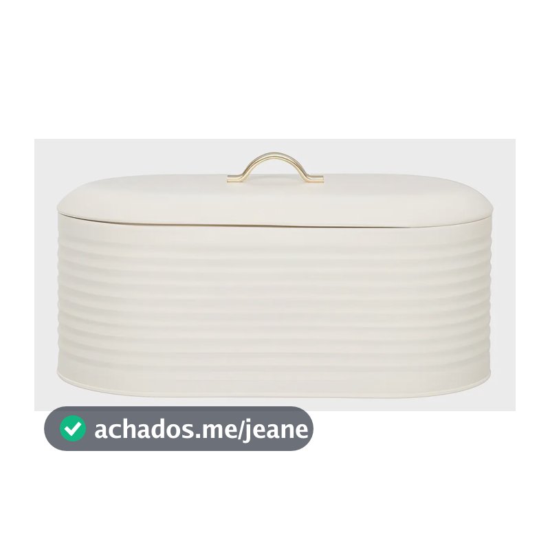 Lata Para Pão Home Style Droppe 5,2 L Cor Branco