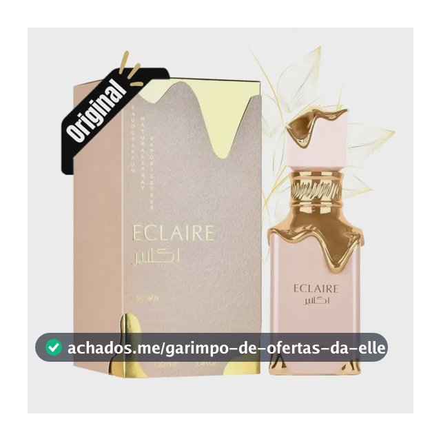 Perfume Árabe Eclaire Eau De Parfum Lattafa 100ml Feminino 100% Original Com Nf