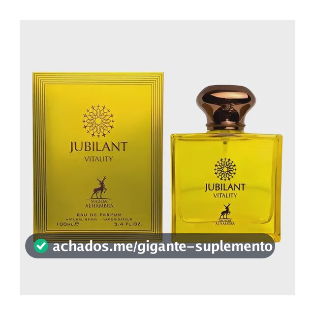Perfume Jubilant Vitality Maison Alhambra 100 Ml Masculino