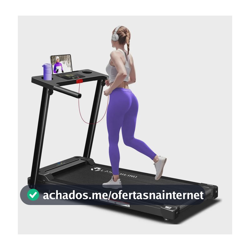 Esteira Elétrica Ergométrica Dobrável 127v/220v Bivolt 1.5hp, Capacidade De Carga 110kg, 12 Tipos Correr, Função De Paragem De Emergência