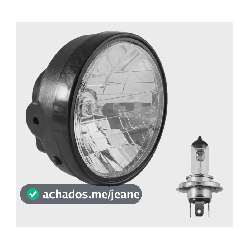 Farol Completo Cg Titan Ks/es/fan 125 2000/2012 Com Lâmpada Ambos Lados