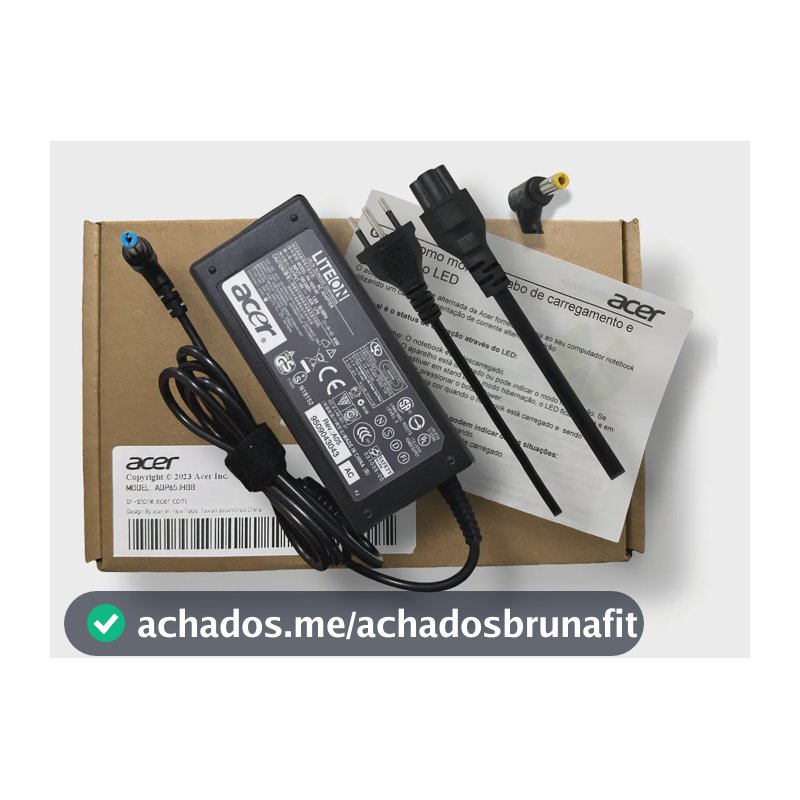 Carregador Notebook Acer 19v Pa-1650-86 Pa-1650-0 PA-1650-02 Pa-1700 Plug 5.5x1.7mm