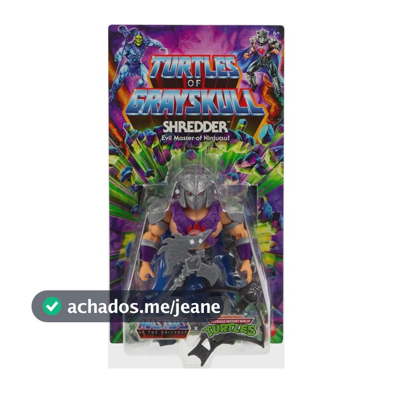 Boneco - Turtles Of Grayskull - Shredder - Mattel