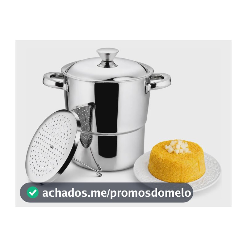 Cuscuzeira Inox Nordestina 16cm Fratelli 2.5l Prateada