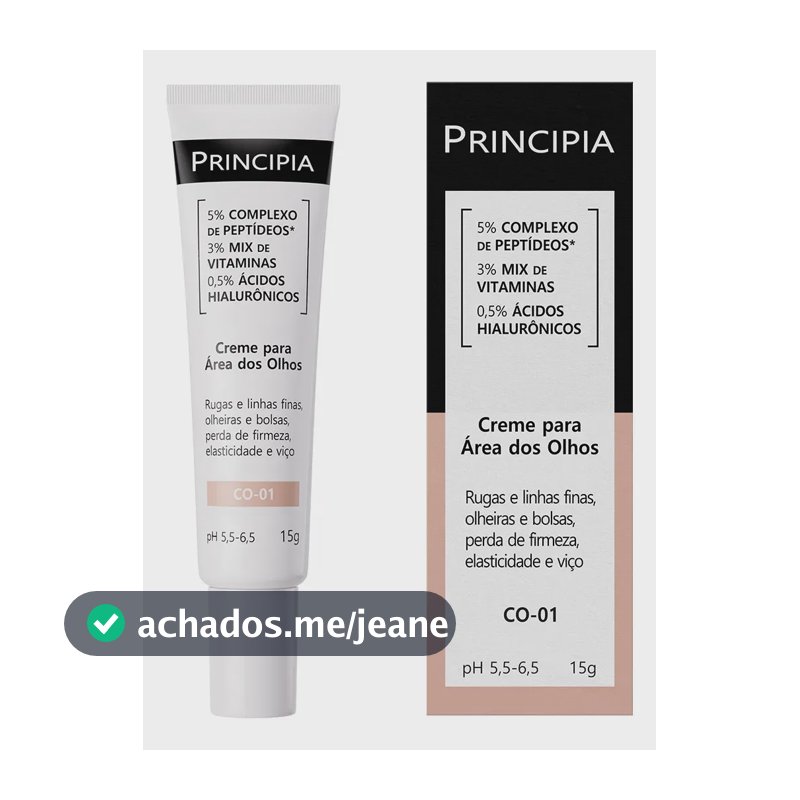 Principia Creme Para Área Dos Olhos Co-01 Todo Tipo De Pele