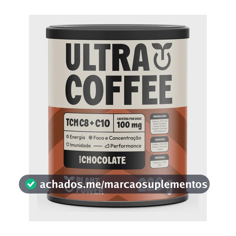 Suplemento Ultracoffee Chocolate Plant Power 220g