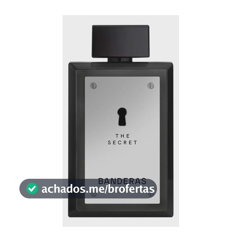 Perfume Masculino Banderas The Secret EDT 200 ml - Oriental Especiado Fresco - Perfume importado masculino de Banderas, expressa masculinidade e sensualidade.