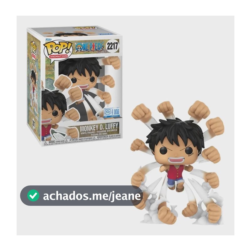 Boneco Funko Pop! Prem Excl One Piece Luffy Gomu No Gatling