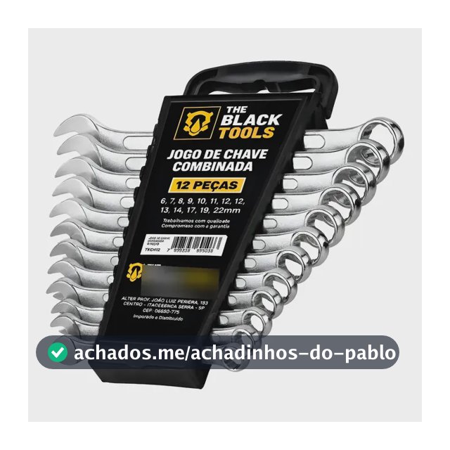 Jogo De Chave Boca E Estrela Combinada 12 Pçs Aço 6 22 Mm Prateado