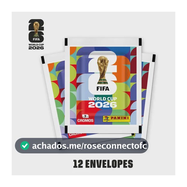 Copa do Mundo da Fifa 2026™ Kit com 12 envelopes de figurinhas Fifa World Cup 2026™ - Panini - Capa Mole