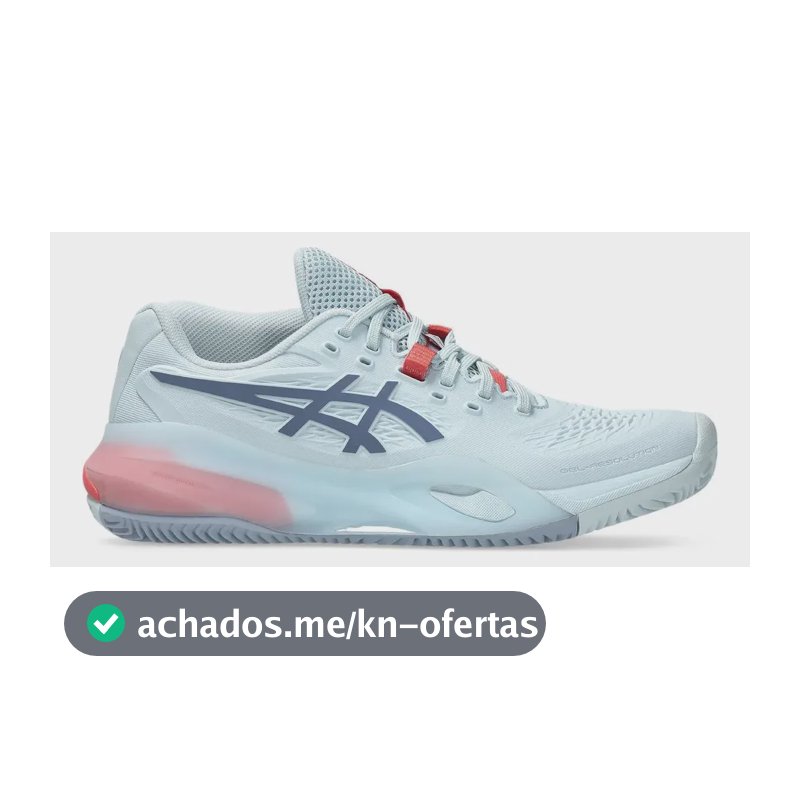 Tênis Asics Gel Resolution X Clay Feminino Sky Grey Blue Azul 37 Br