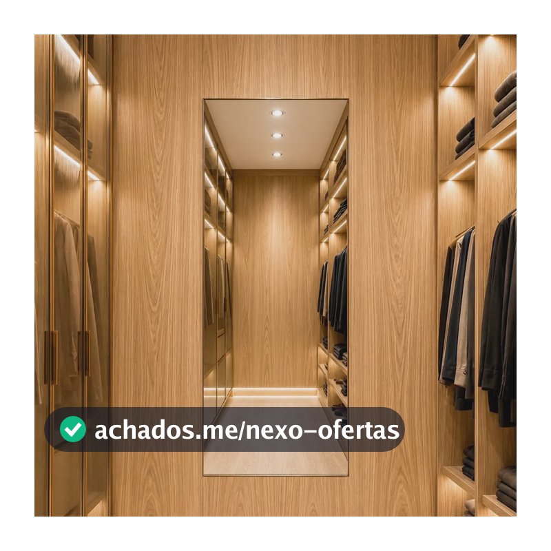 Espelho Florença 90x40cm Corpo Inteiro Grande Moderno Luxo Suporte