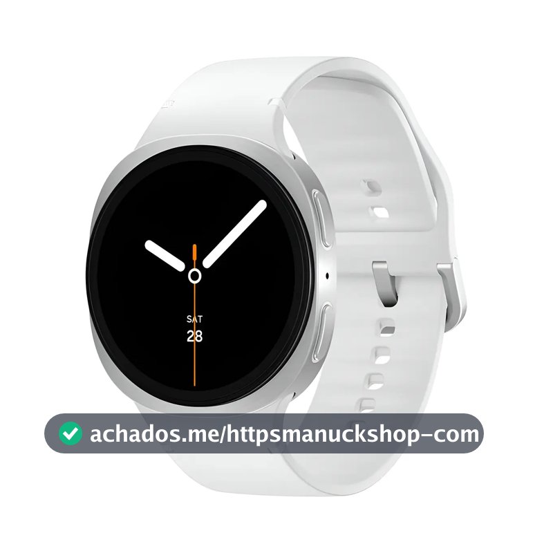 Samsung Galaxy Watch8 Smartwatch 40mm Lte, Galaxy Ai Caixa Prata Pulseira Prata Bisel Prata