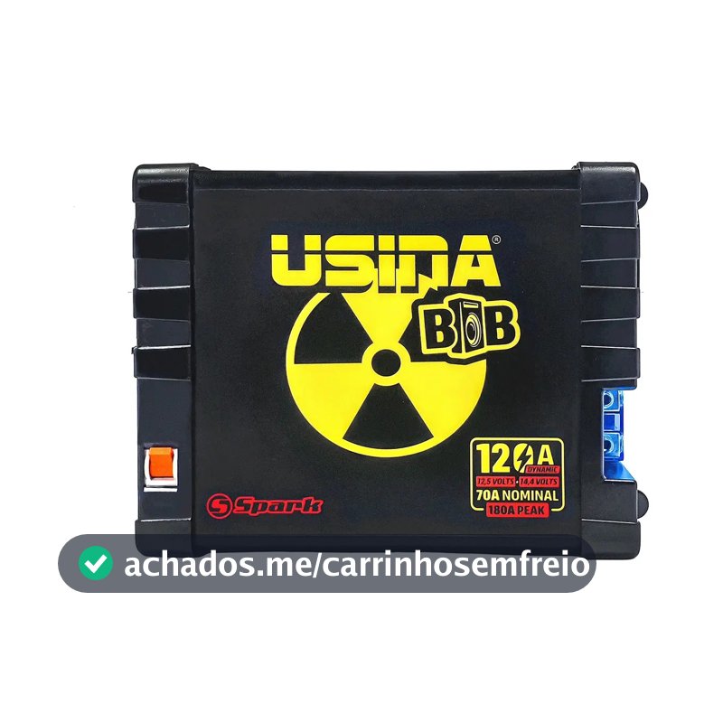 Fonte Usina BOB 120A Para Caixa de Som Automotiva Bivolt 1500W