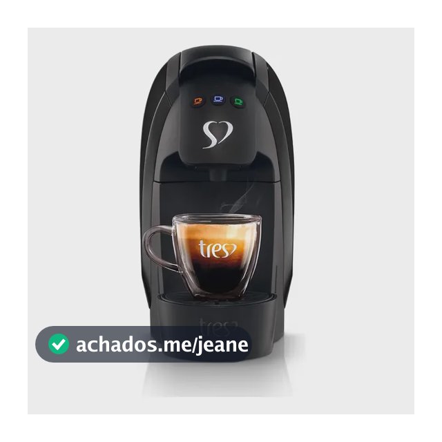 Cafeteira Espresso Luna Preta - TRES 3 Corações