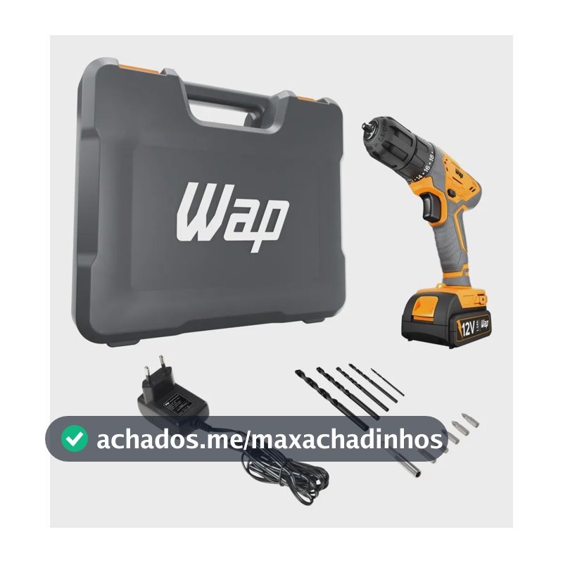 Parafusadeira e Furadeira WF12K3.2 Bateria 12V WAP