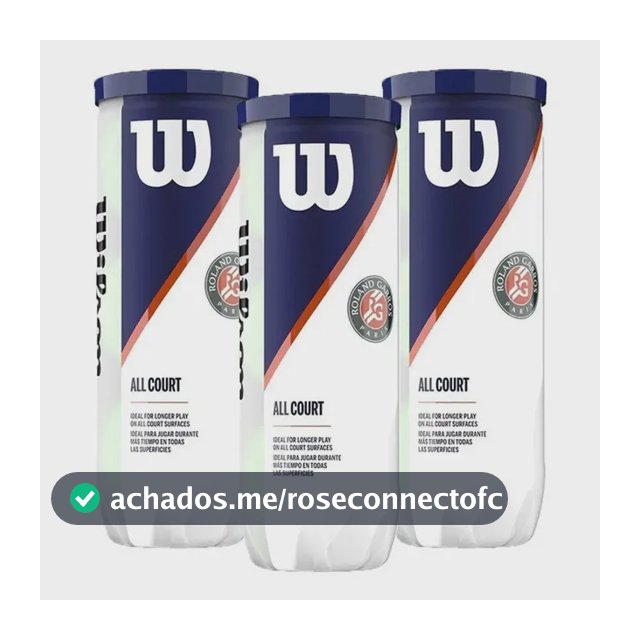 Bola De Tênis Wilson Roland Garros Pack Com 03 Tubos Quantidade de bolas: 9