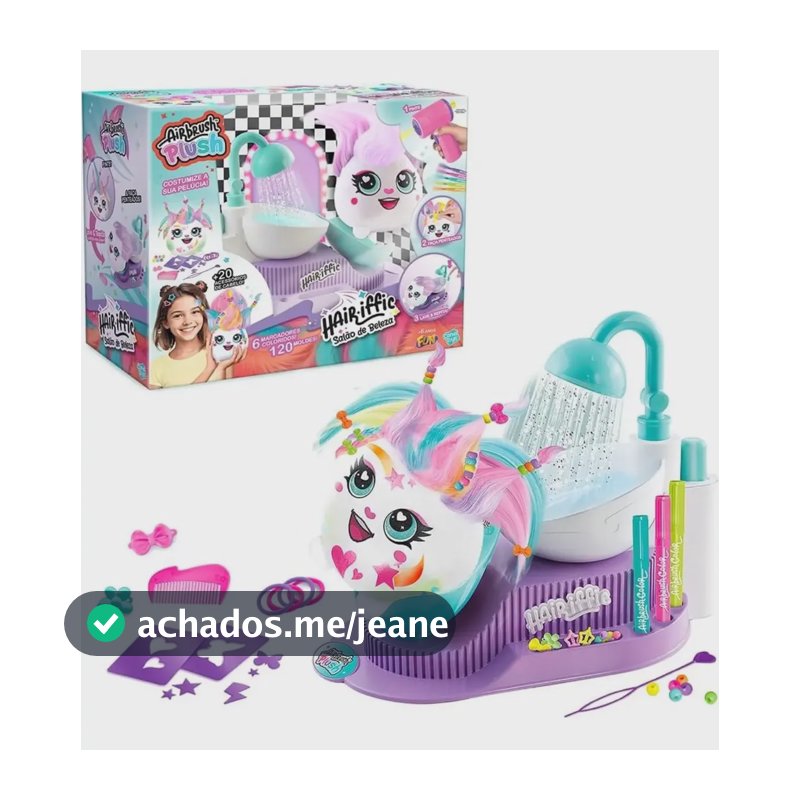 Airbrush Pelúcia Com Acessórios Salão De Beleza - Fun
