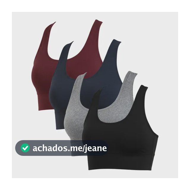 Kit 4 Tops Femininos Nadador Alta Sust. Sem Bojo