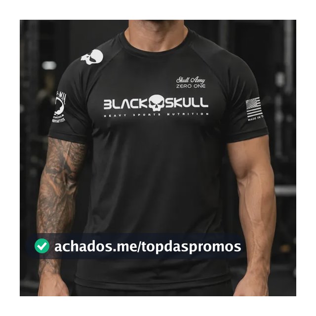 Camiseta Black Skull Dry Fit Soldado Bope Preta Original