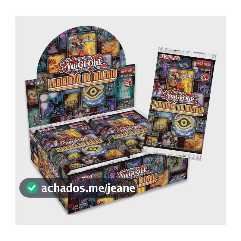 Yugioh Box 24 Booster Labirinto Do Milênio Maze Português Labirinto Do Milênio Português