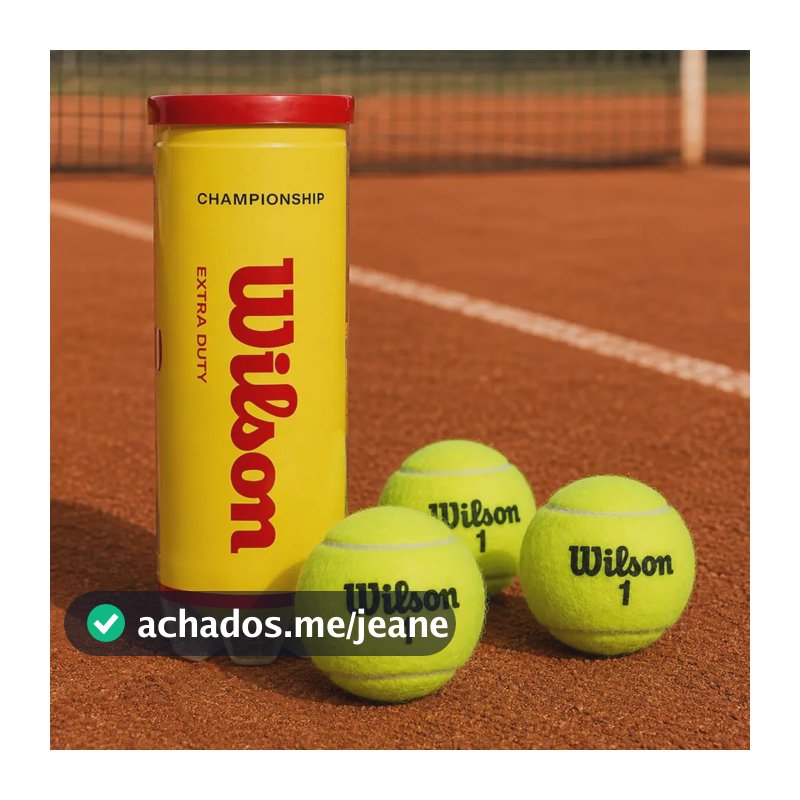Bola De Tênis Wilson Championship Extra Duty Tubo 3 Bolas
