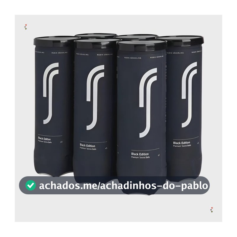 Bola De Tênis Robin Soderling -black Edition -pack C/6 Tubos