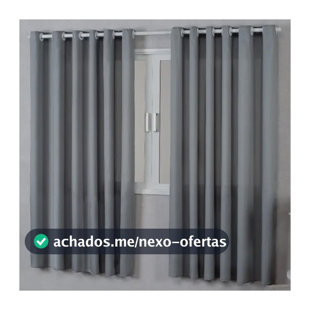 Cortina Sala Quarto Média Janela 2,20 X 1,70 Varão Simples