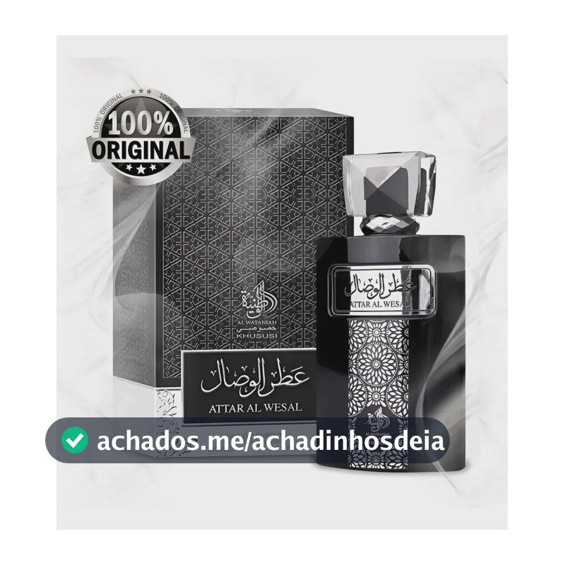Perfume Attar Árabe Al Wesal Wataniah 100ml - Masculino Eau De Parfum Lacrado Importado