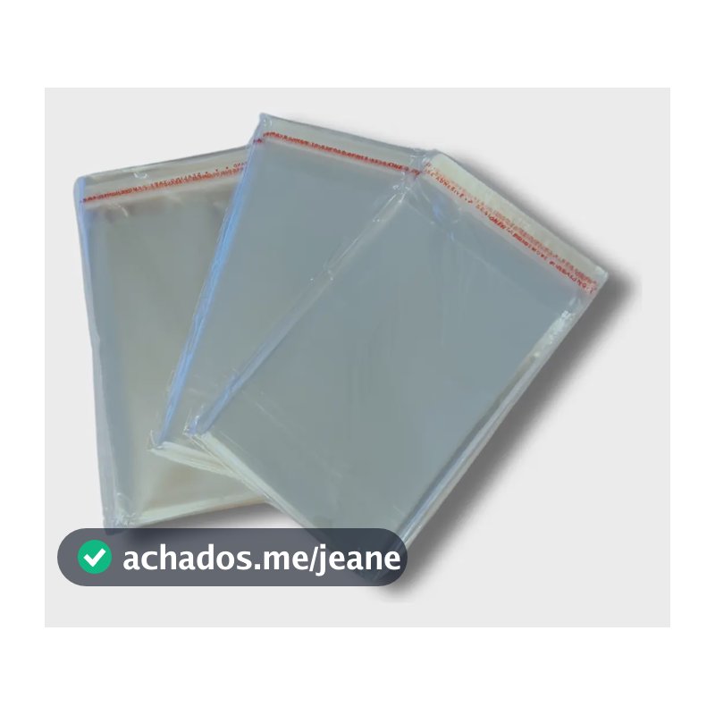 Saco Adesivado 10x15 Kit Com 1000 Un Transparente Embalagem