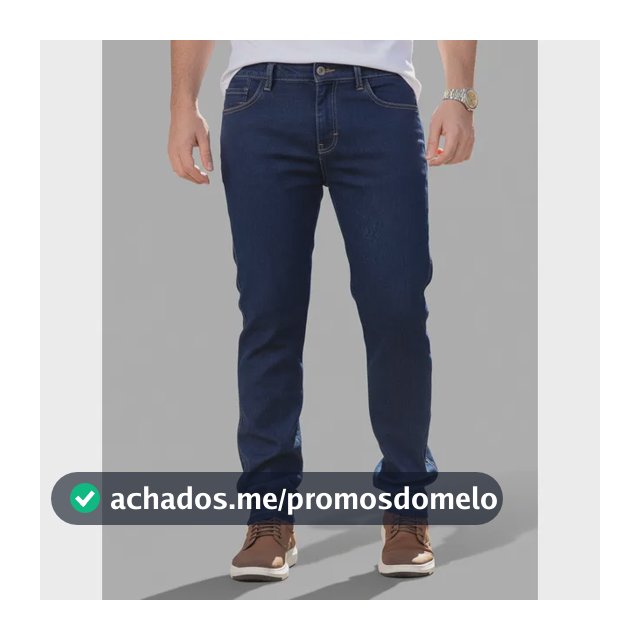 Calça Jeans Masculina Tradicional Com Elastano Premium
