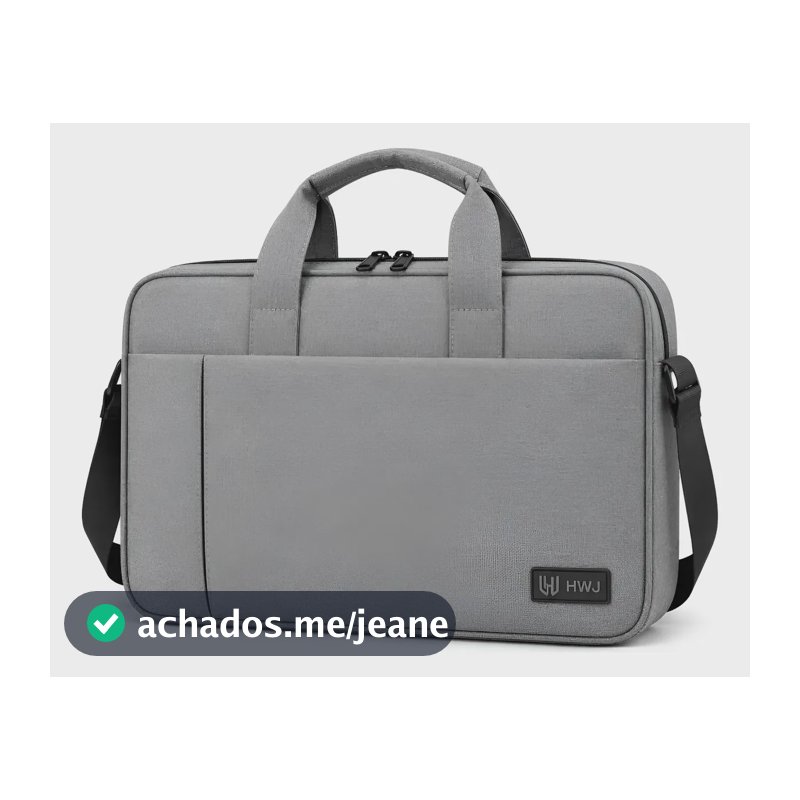 Pasta Executiva Premium Maleta Para Notebook Impermeável Cinza 15