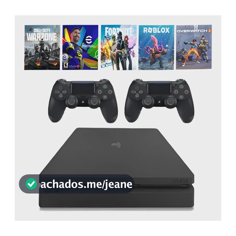 Ps4 Playstation 4 + 2 Controles + Garantia E Nf-e Preto Onyx