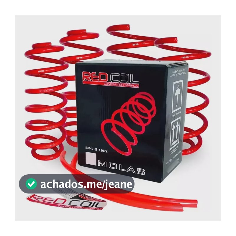 Kit 4 Molas Esportivas Red Coil Civic 92-1999 Ambos Lados