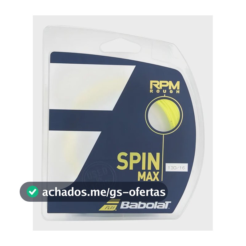 Corda Babolat Rpm Rough 16l 1.30mm Amarela - Set Indiv