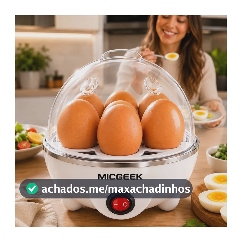 Cozedor De Ovos Automático Panela A Vapor Elétrica Legumes Elétrica Portátil Prático Rápido 7 Ovos Em 5min Micgeek