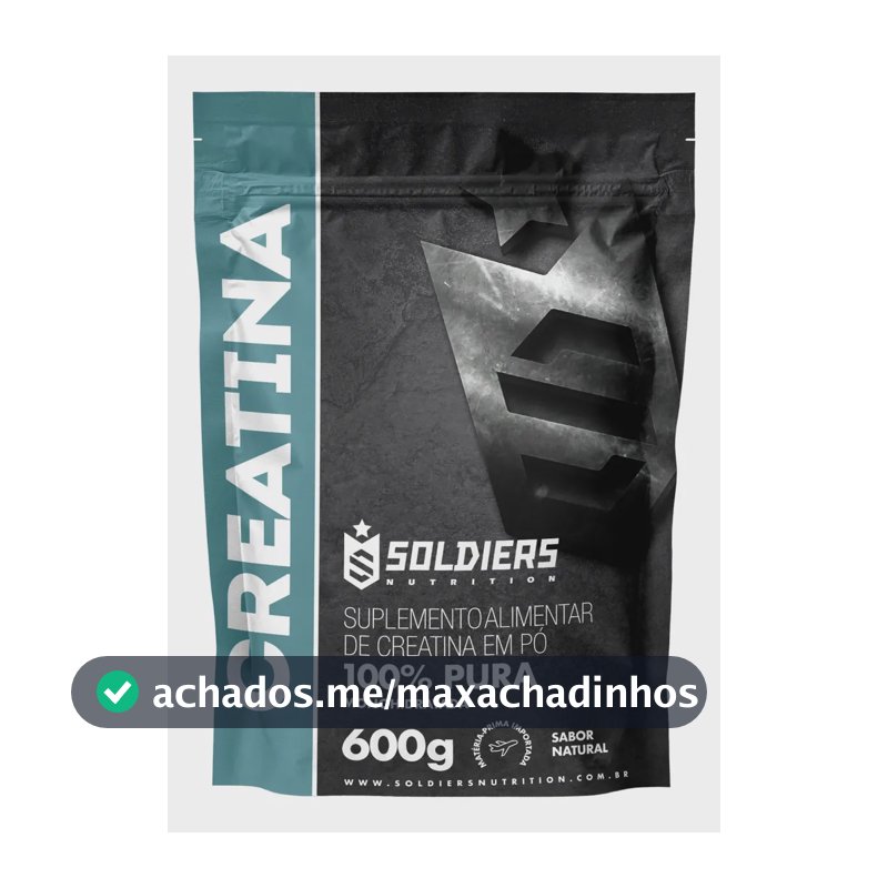 Creatina Soldiers Nutrition em pó Sem sabor x 600g