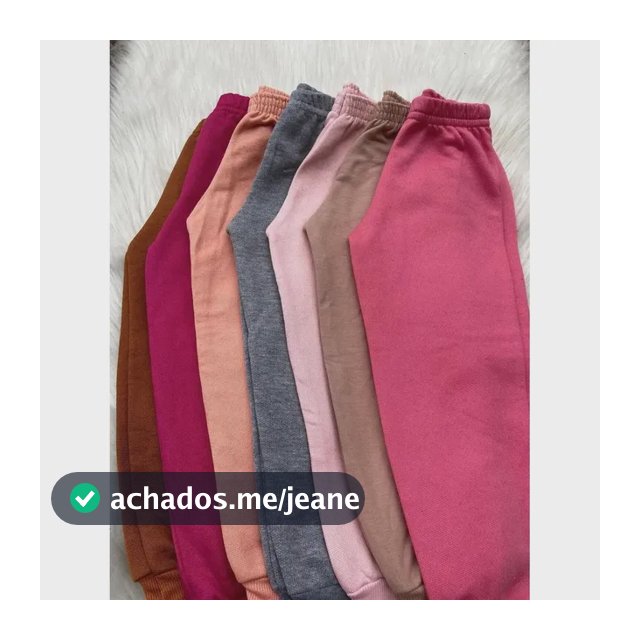 Kit 5 Calça De Moletom Infantil Menina Sortida Verão Leve